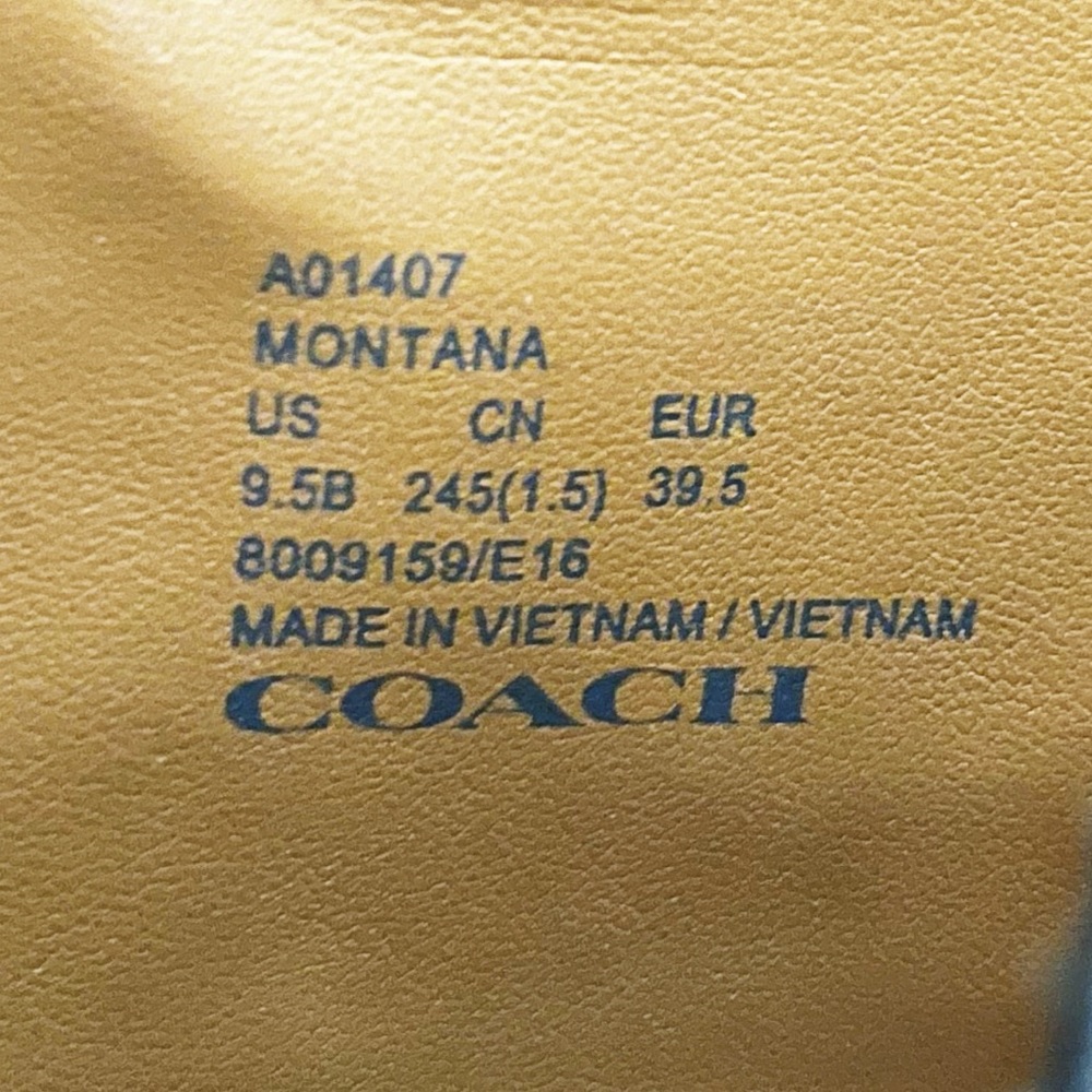 Coach Montana Leather Ankle Boots in Black - Picture 9 of 9